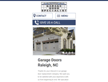 Tablet Screenshot of garagedoorspecialist.net